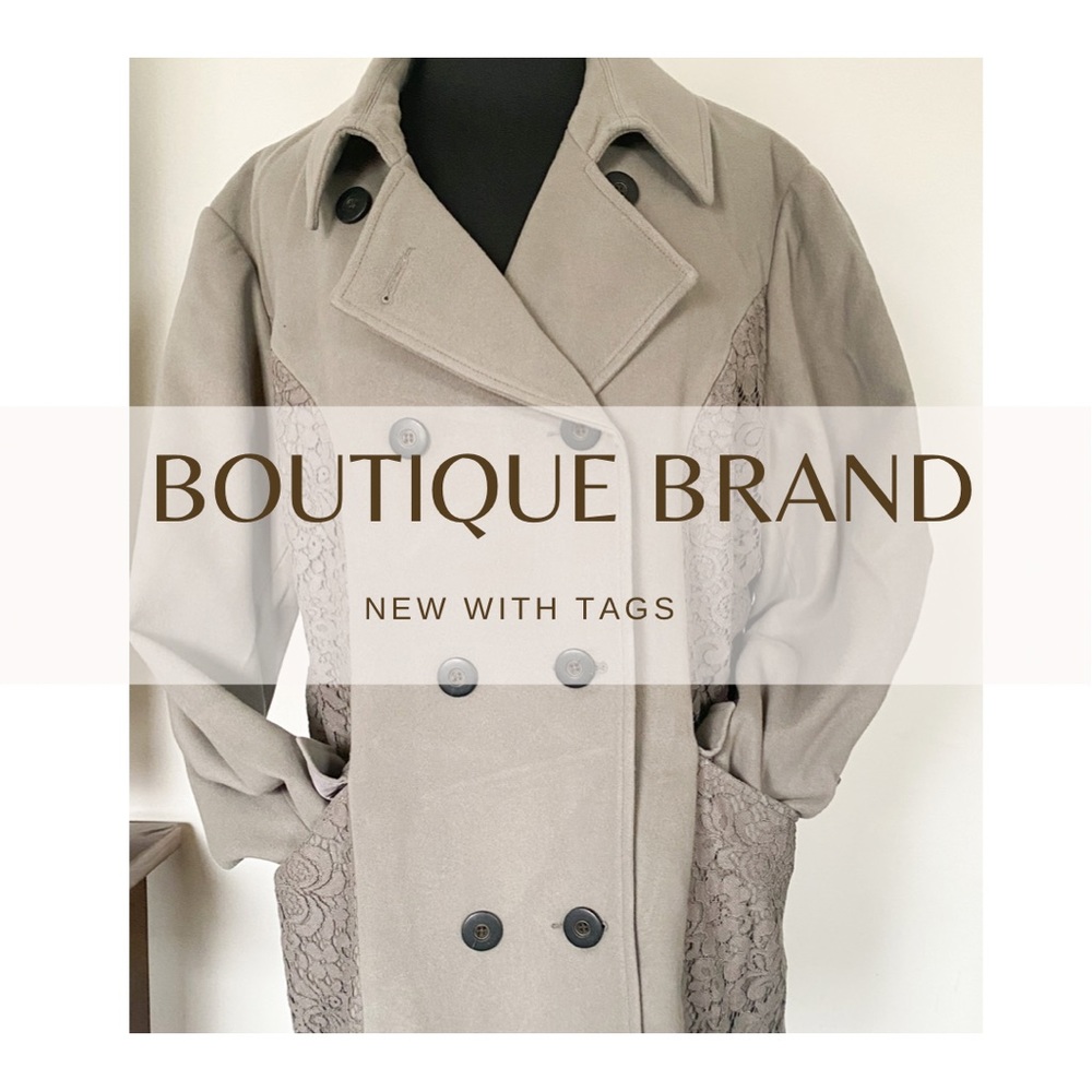 Mixed Media Pea Coat